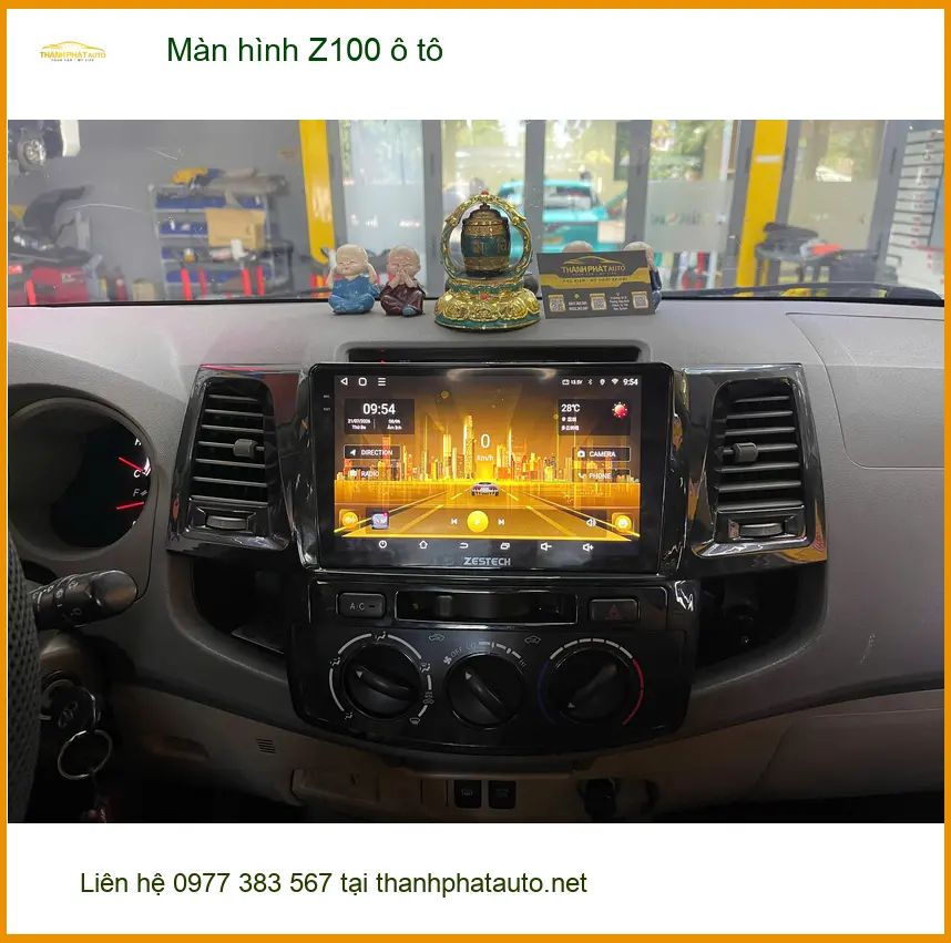 Lắp màn hình Z100 ô tô cho Anh Minh Khang ở Quận 9, xe Toyota Vios. ảnh thực tế 3