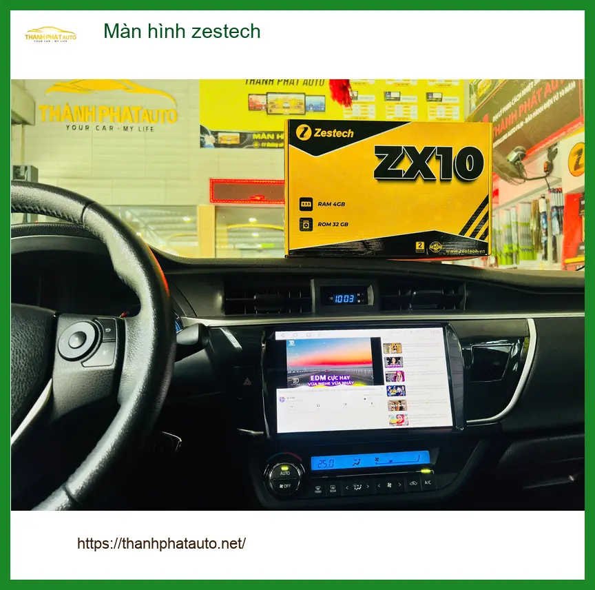 Anh Bảo lắp Màn hình Zestech cho Toyota Raize tại Quận 3, cần tiện ích giải trí