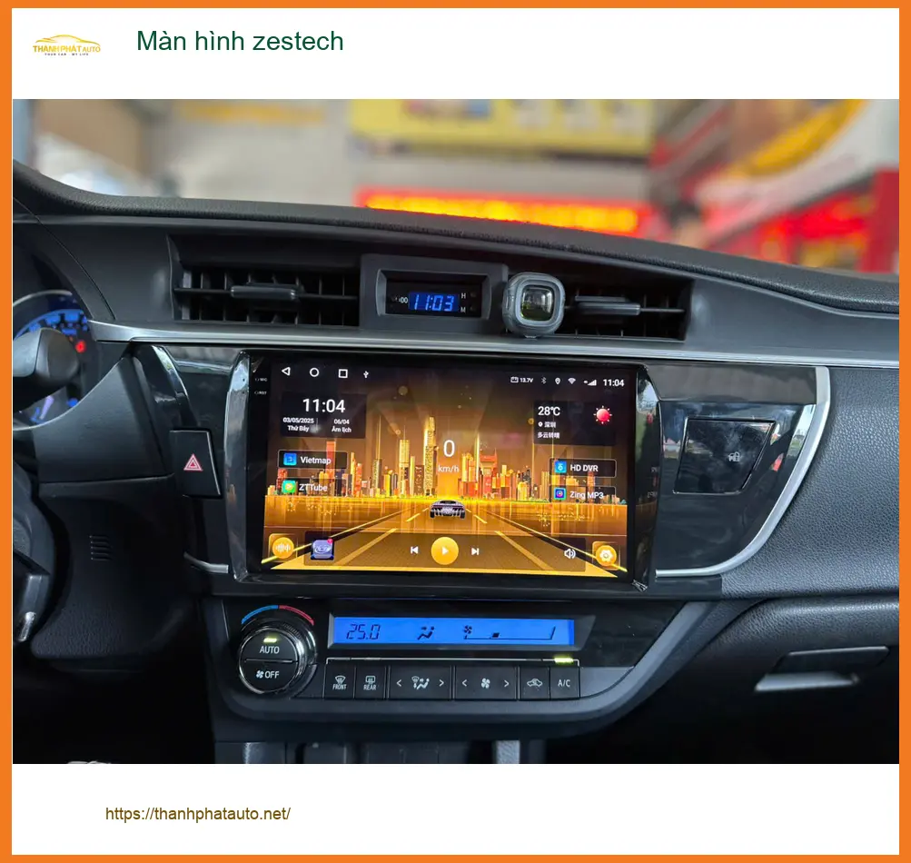 Anh Bảo lắp Màn hình Zestech cho Toyota Raize tại Quận 3, cần tiện ích giải trí ảnh thực tế 3