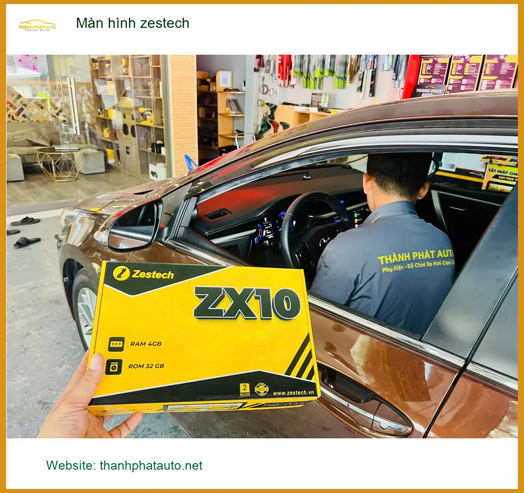 Anh Bảo lắp Màn hình Zestech cho Toyota Raize tại Quận 3, cần tiện ích giải trí ảnh thực tế 4