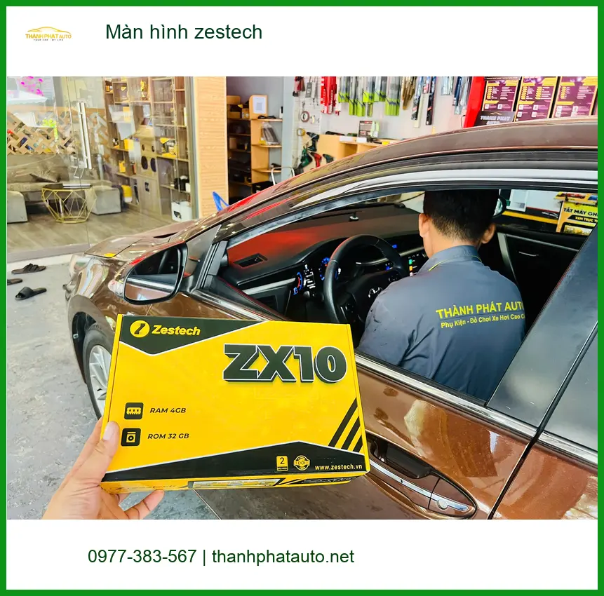 Anh Tấn nâng cấp Màn hình Zestech cho Hyundai SantaFe tại Quận 7 ảnh thực tế 2