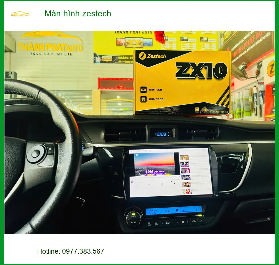 Anh Tấn nâng cấp Màn hình Zestech cho Hyundai SantaFe tại Quận 7 ảnh thực tế 3