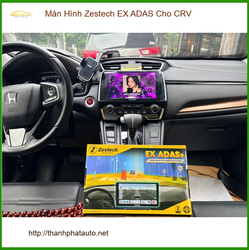 Chị Mai Phương lắp Màn Hình Zestech EX ADAS cho CRV tại Quận 10 ảnh thực tế 2