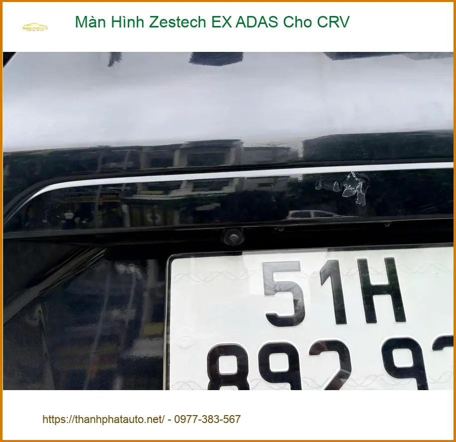 Chú Minh lắp Màn Hình Zestech EX ADAS Cho CRV tại Phú Nhuận để lái xe an toàn