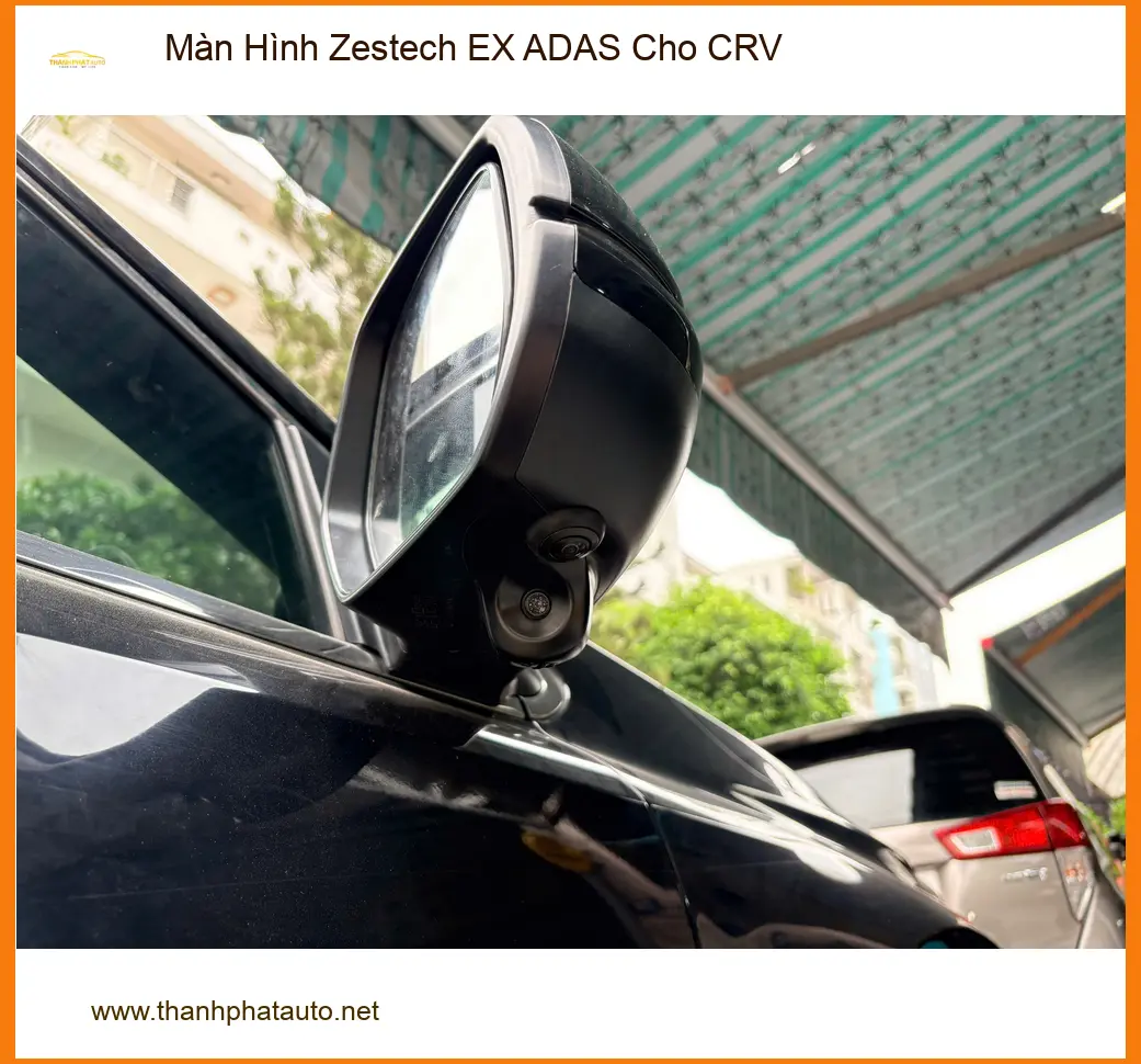 Chú Minh lắp Màn Hình Zestech EX ADAS Cho CRV tại Phú Nhuận để lái xe an toàn ảnh thực tế 5
