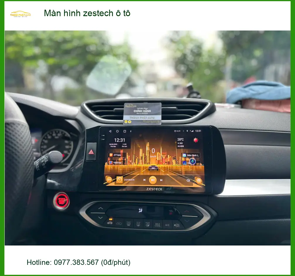 Chị Mai Lan nâng cấp màn hình Zestech cho Hyundai Accent tại Quận 12 ảnh thực tế 4