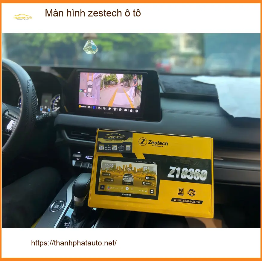Chú Thắng lắp Màn hình Zestech ô tô cho Toyota Camry tại Quận 3 vì màn hình zin thiếu tính năng ảnh thực tế 2