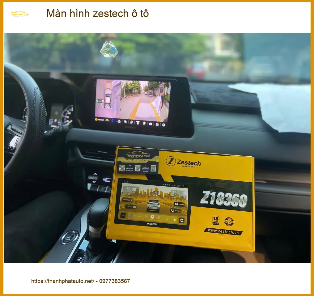 Anh Vĩnh lắp màn hình Zestech ô tô cho Hyundai Elantra ở Gò Vấp
