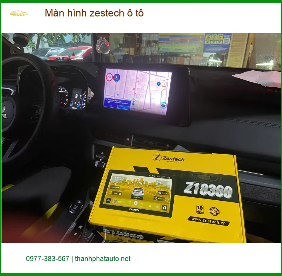 Anh Vĩnh lắp màn hình Zestech ô tô cho Hyundai Elantra ở Gò Vấp ảnh thực tế 2