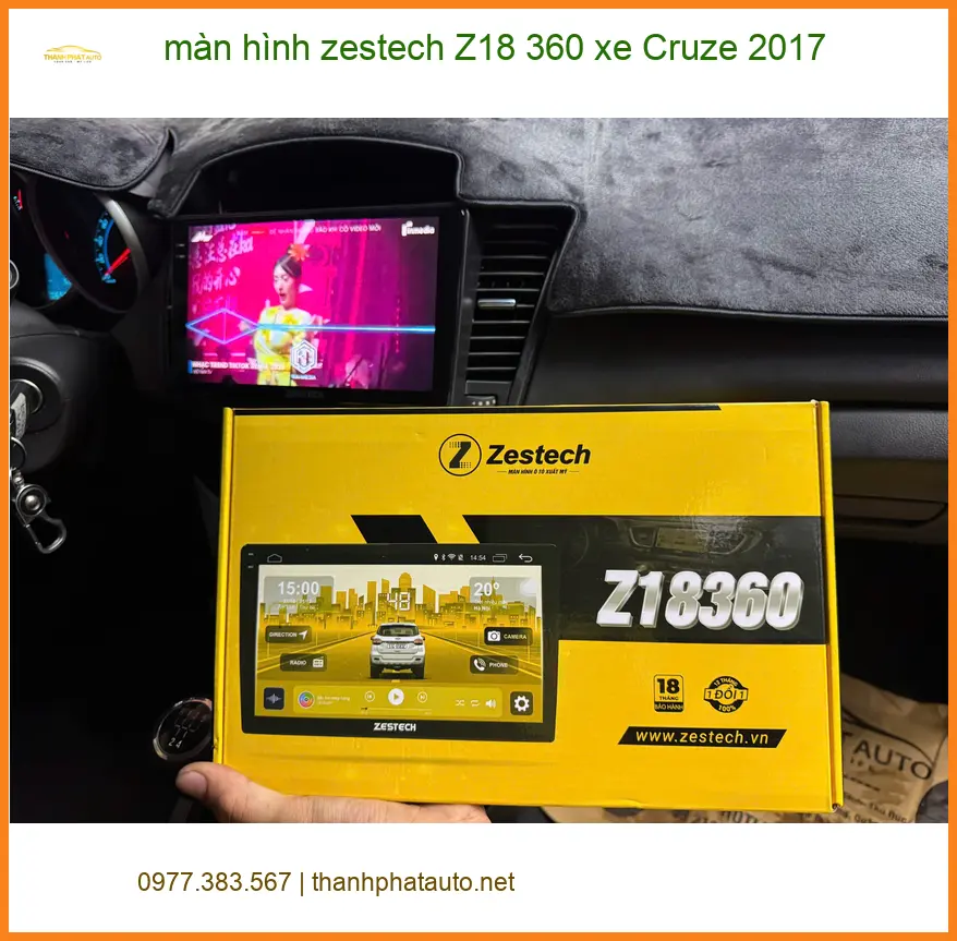 Anh Dũng nâng cấp màn hình Zestech Z18 360 cho Cruze 2017 tại Quận 3 ảnh thực tế 2