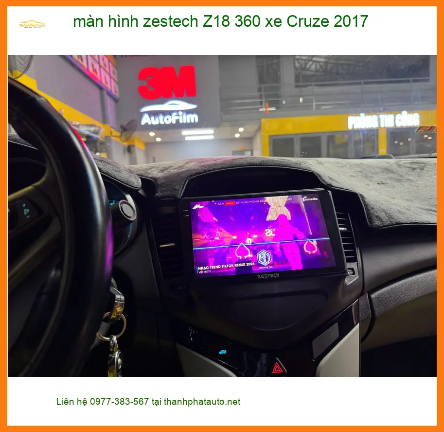 Anh Dũng nâng cấp màn hình Zestech Z18 360 cho Cruze 2017 tại Quận 3 ảnh thực tế 3