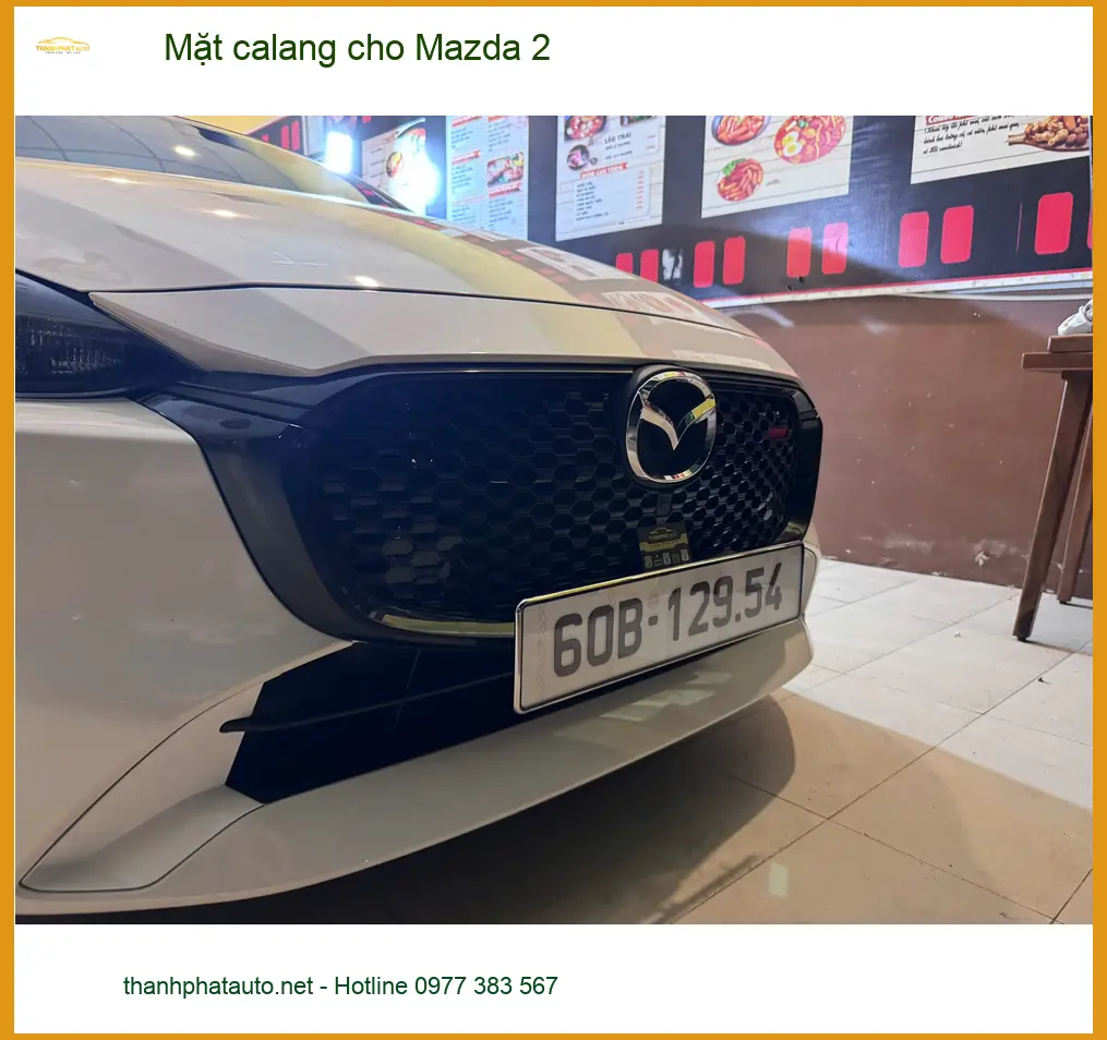 Chị Phương độ Mặt calang cho Mazda 2 tại Quận 2 để xe trông cá tính hơn ảnh thực tế 3