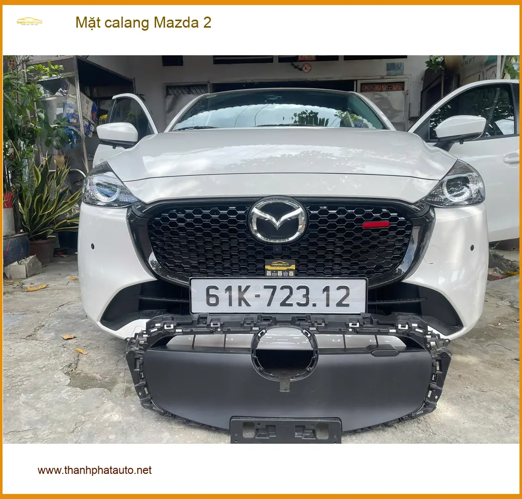 Anh Bách nâng cấp mặt calang Mazda 2 tại Quận 2 để xe trông thể thao và cá tính hơn ảnh thực tế 2