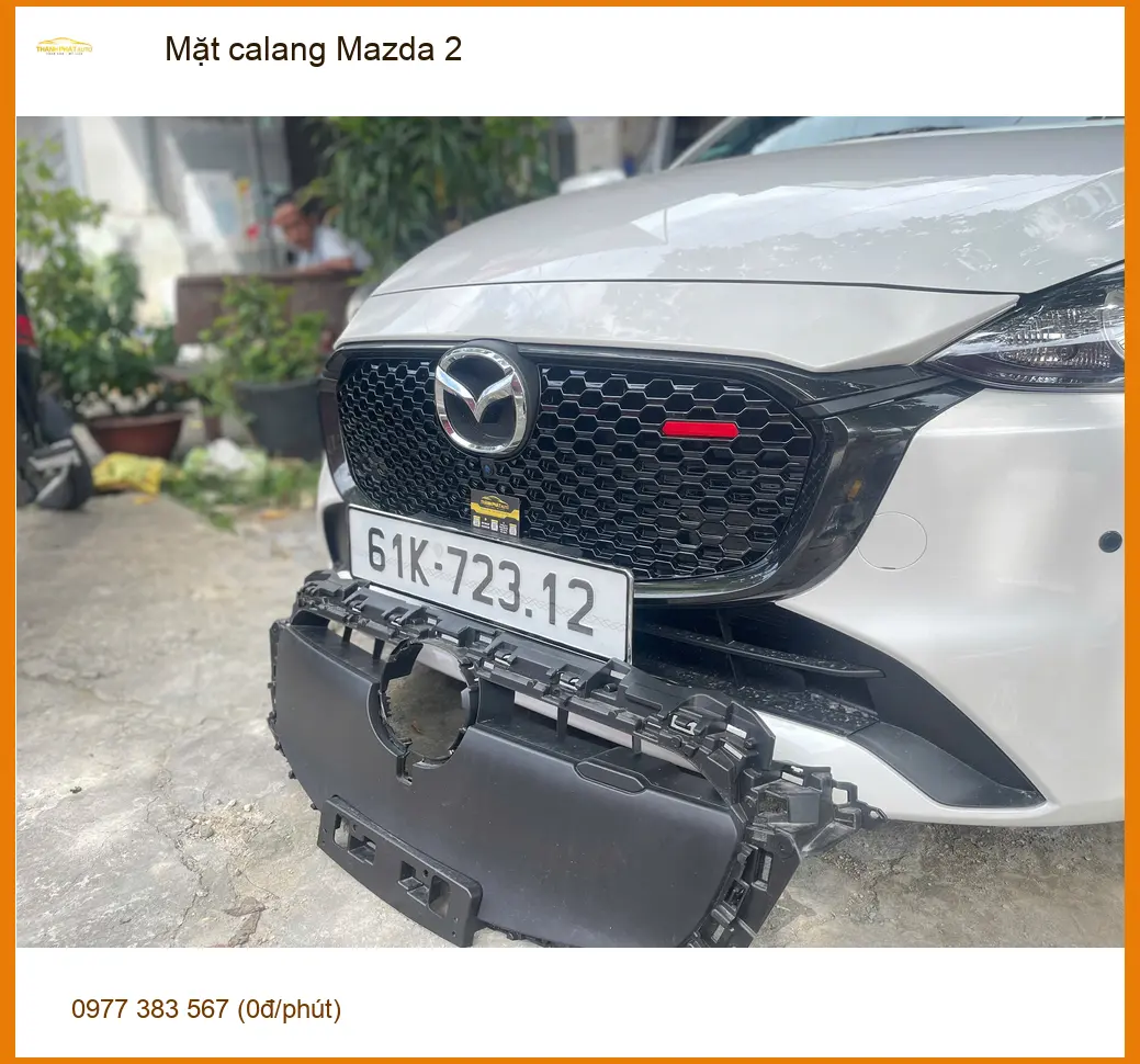 Anh Bách nâng cấp mặt calang Mazda 2 tại Quận 2 để xe trông thể thao và cá tính hơn ảnh thực tế 3