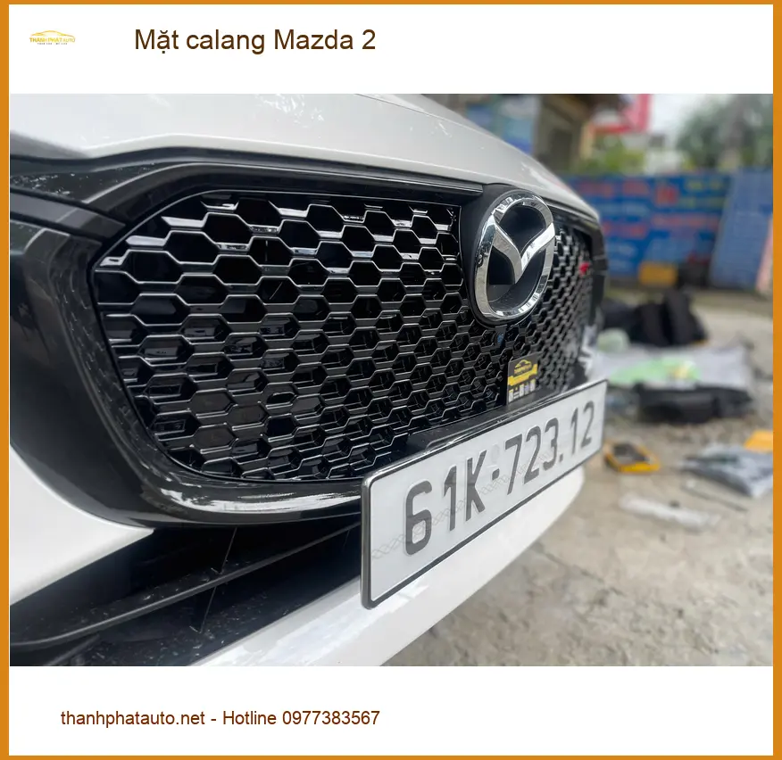 Anh Bách nâng cấp mặt calang Mazda 2 tại Quận 2 để xe trông thể thao và cá tính hơn ảnh thực tế 4