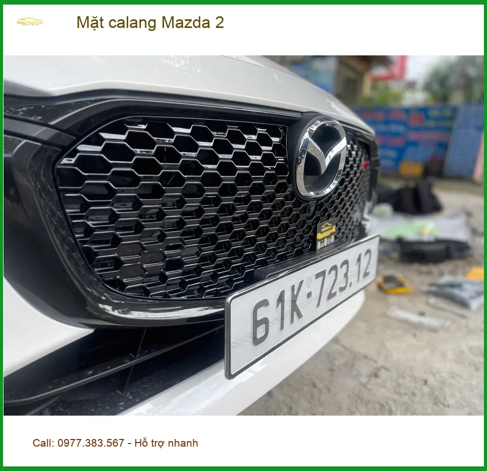 Anh Bách nâng cấp mặt calang Mazda 2 tại Quận 2 để xe trông thể thao và cá tính hơn ảnh thực tế 5