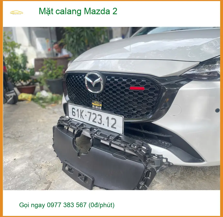 Anh Quang độ mặt calang cho Mazda 2 tại Củ Chi để xe trông thể thao hơn