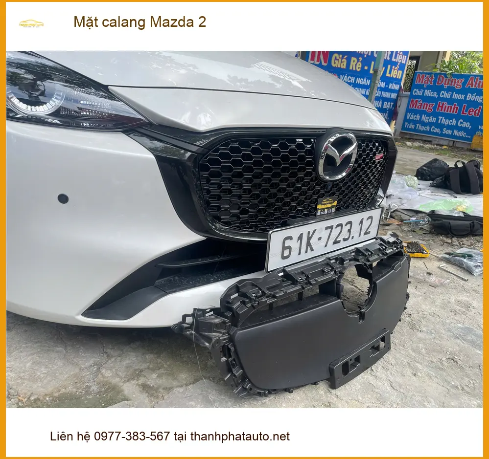 Anh Quang độ mặt calang cho Mazda 2 tại Củ Chi để xe trông thể thao hơn ảnh thực tế 5
