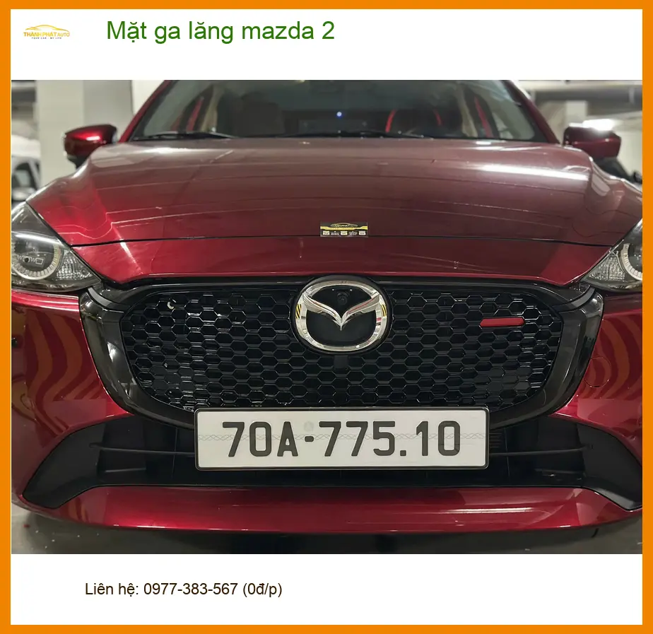 Anh Tấn độ mặt ga lăng Mazda 2 tại Quận 2 để tăng vẻ thể thao cho xe ảnh thực tế 2