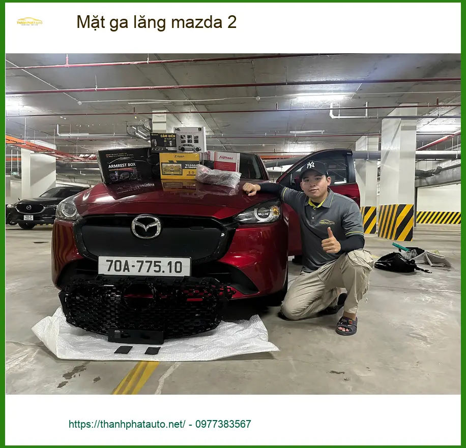Anh Kiên nâng cấp Mặt ga lăng Mazda 2 tại Quận Phú Nhuận để xe đổi diện mạo mới