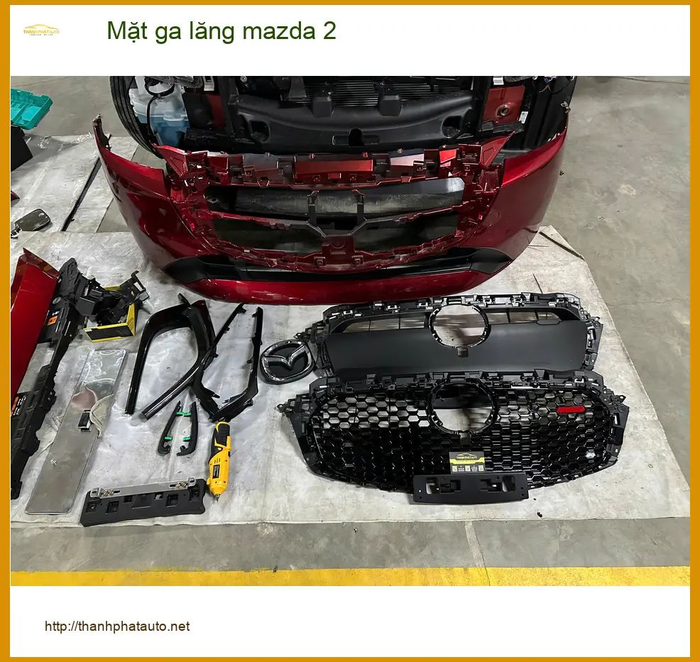 Anh Kiên nâng cấp Mặt ga lăng Mazda 2 tại Quận Phú Nhuận để xe đổi diện mạo mới ảnh thực tế 5