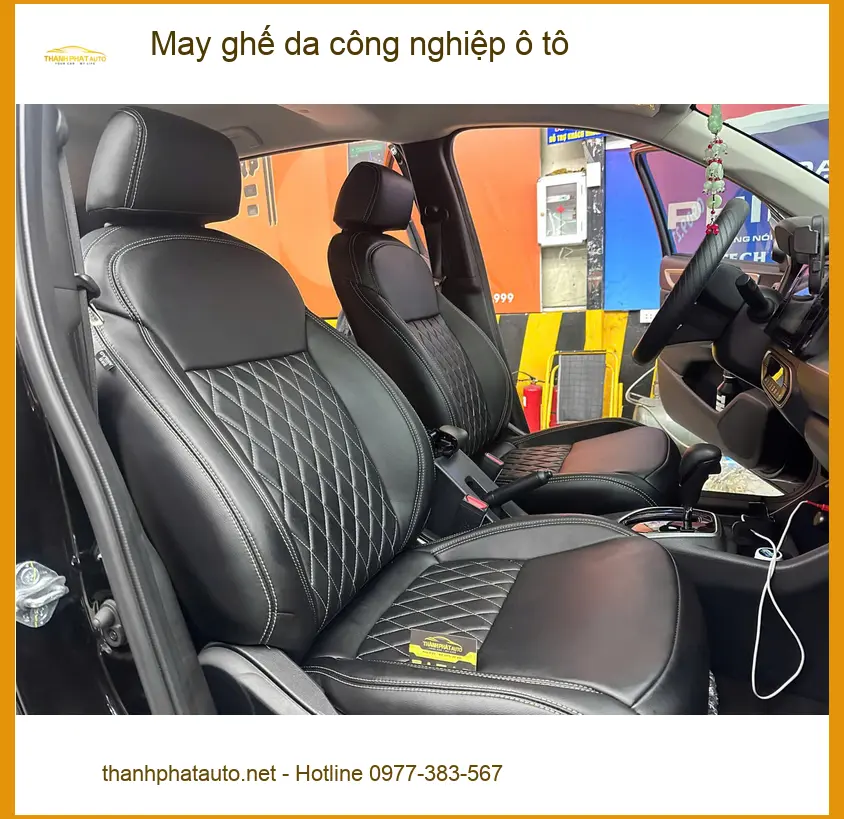 Anh Tấn may ghế da công nghiệp ô tô cho Toyota Raize tại Quận 4 để nội thất sang trọng hơn ảnh thực tế 2