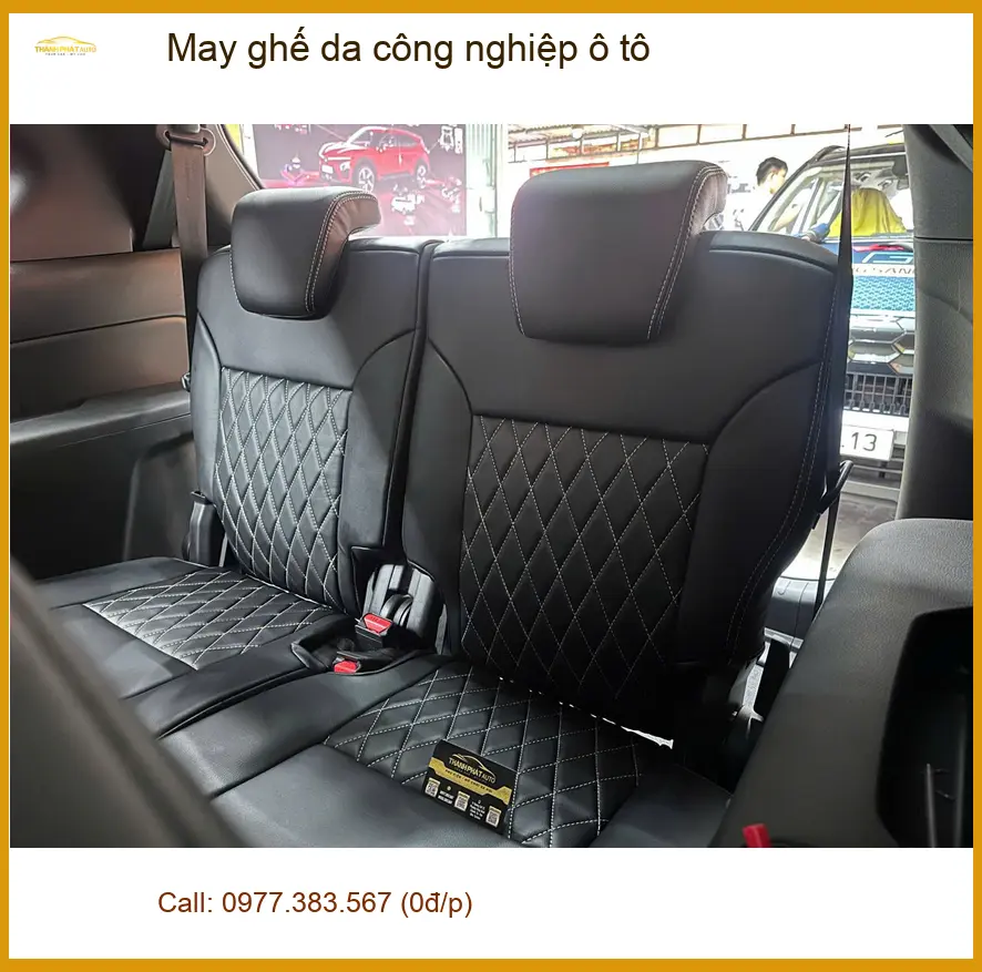 Chị Hằng bọc lại ghế da công nghiệp cho Kia Sorento ở Quận 12 ảnh thực tế 4