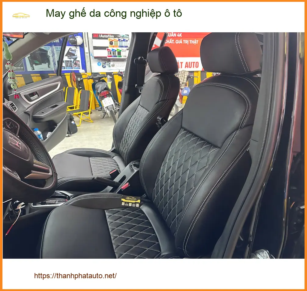 Anh Tấn may ghế da công nghiệp ô tô Hyundai Accent ở Hóc Môn ảnh thực tế 3