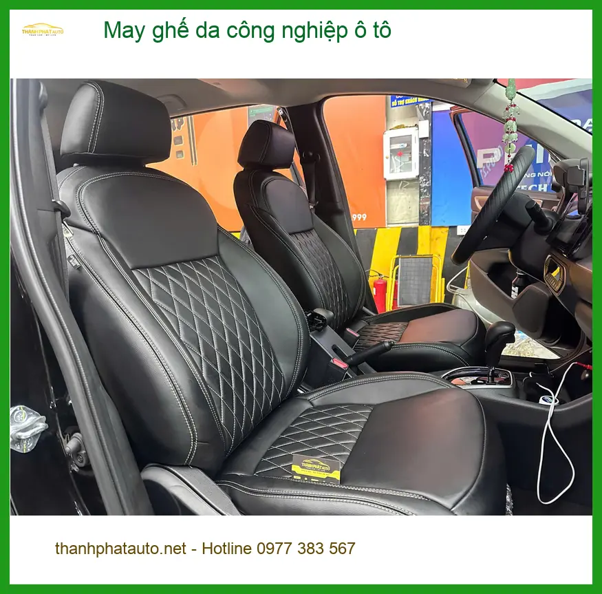 Trung tâm Bọc ghế da công nghiệp ô tô Quận Thủ Đức uy tín cho xe Mazda 3 ảnh thực tế 4