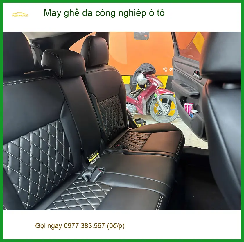 Anh Tấn may ghế da công nghiệp ô tô Hyundai Accent ở Hóc Môn ảnh thực tế 4