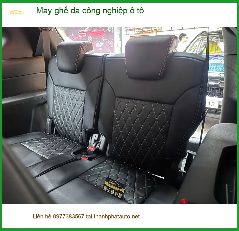 Anh Tấn may ghế da công nghiệp ô tô Hyundai Accent ở Hóc Môn ảnh thực tế 5