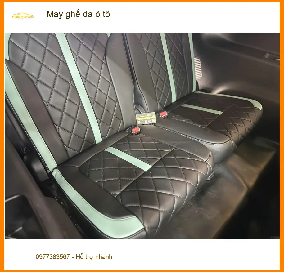 Anh Khánh may ghế da ô tô Hyundai Accent tại Quận 10 để nội thất xe sang trọng hơn