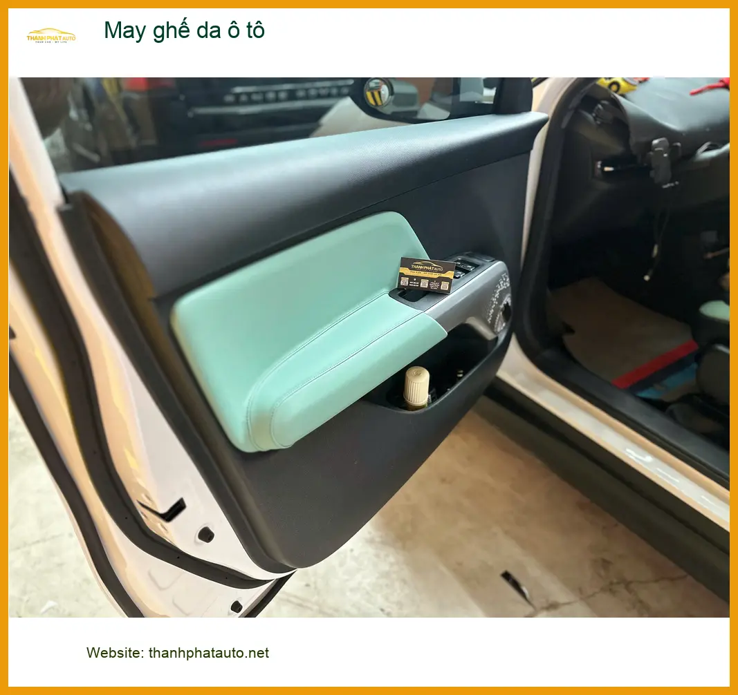 Anh Khánh may ghế da ô tô Hyundai Accent tại Quận 10 để nội thất xe sang trọng hơn ảnh thực tế 2