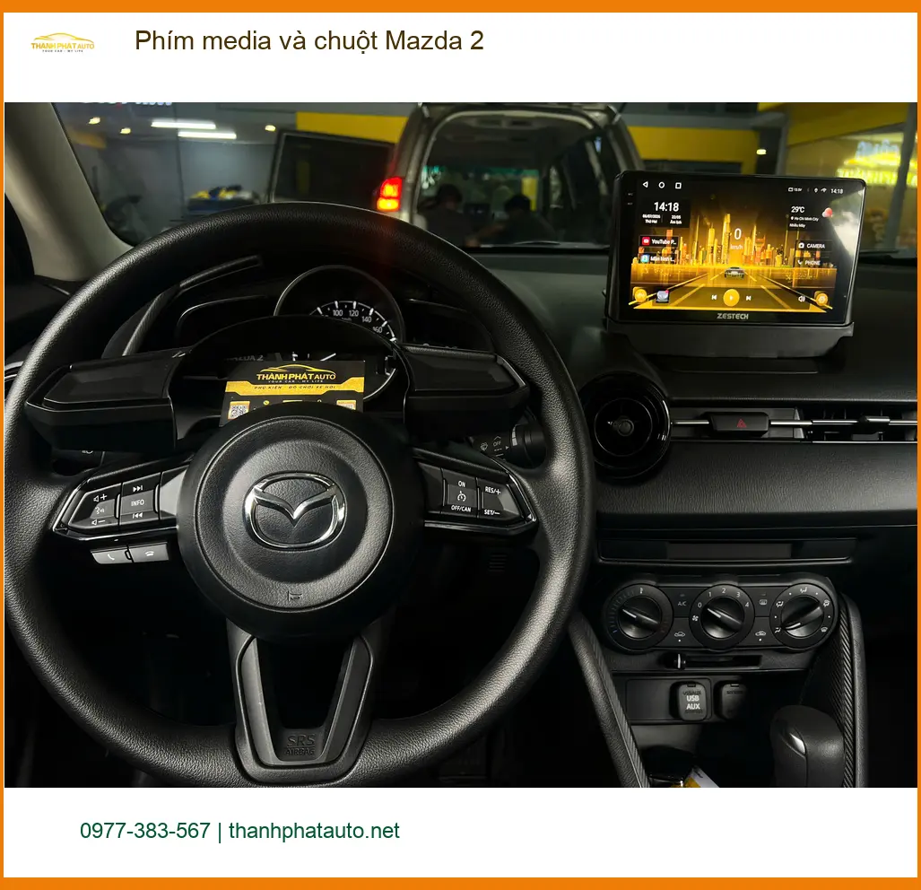 Chú Tấn lắp phím media và chuột Mazda 2 vì muốn tiện lợi hơn khi lái xe tại Cần Giờ ảnh thực tế 2