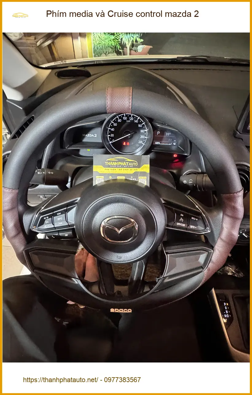 Anh Khải nâng cấp Phím media và Cruise control cho Mazda 2 tại Quận 12 đi xa không lo mỏi ảnh thực tế 3