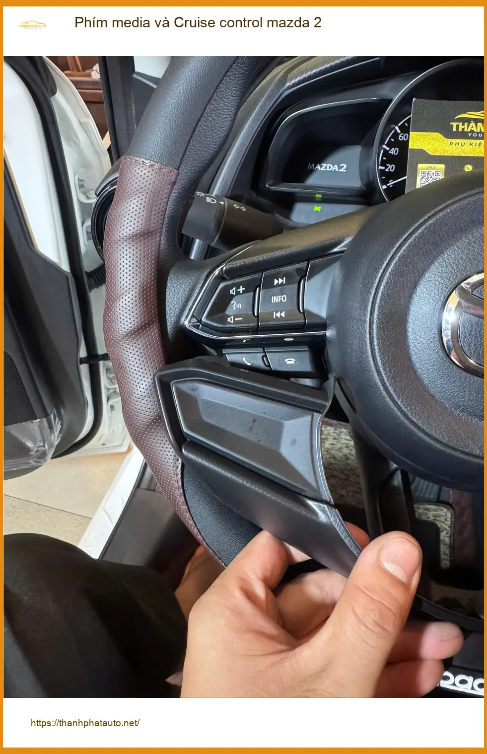 Anh Khải nâng cấp Phím media và Cruise control cho Mazda 2 tại Quận 12 đi xa không lo mỏi ảnh thực tế 4