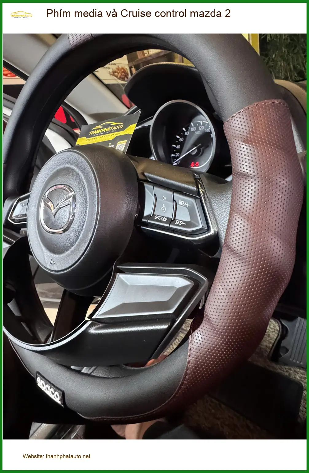 Anh Tấn lắp Phím media và Cruise control Mazda 2 tại Quận 2 để lái xe tiện lợi hơn ảnh thực tế 3