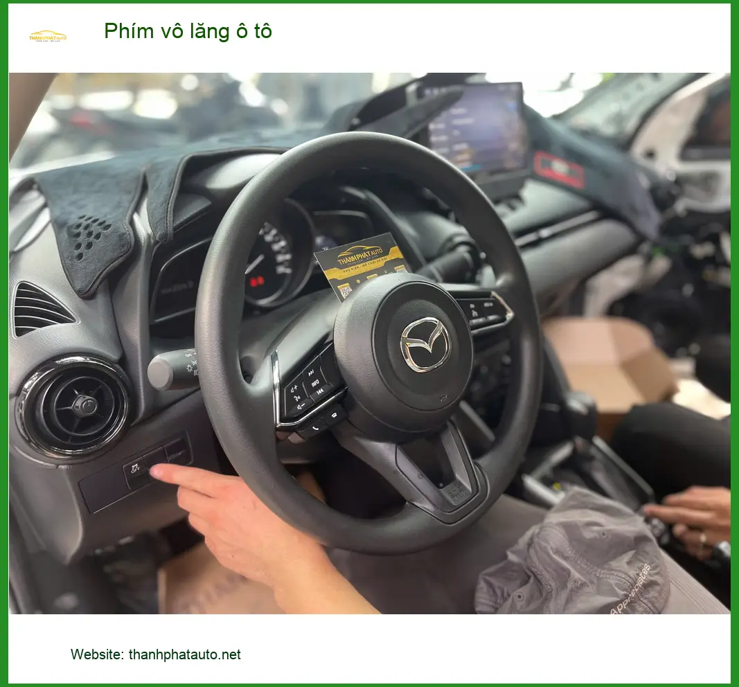 Anh Dũng lắp phím vô lăng ô tô Hyundai Accent tại Cần Giờ vì phím zin không nhạy ảnh thực tế 2