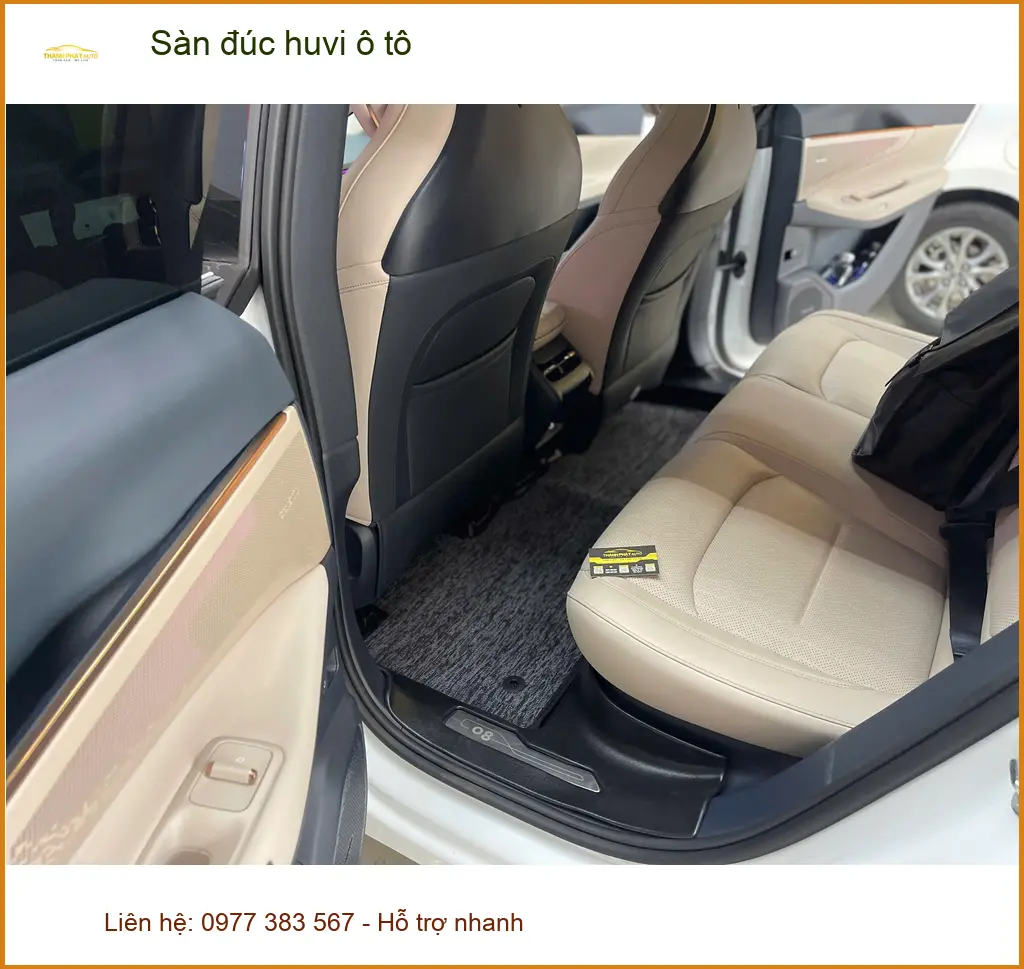 Anh Quân lắp sàn đúc huvi ô tô cho Kia K3 tại Nhà Bè giúp xe luôn sạch đẹp ảnh thực tế 2