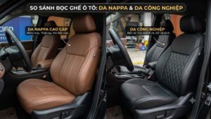 Ghế da công nghiệp và ghế da nappa