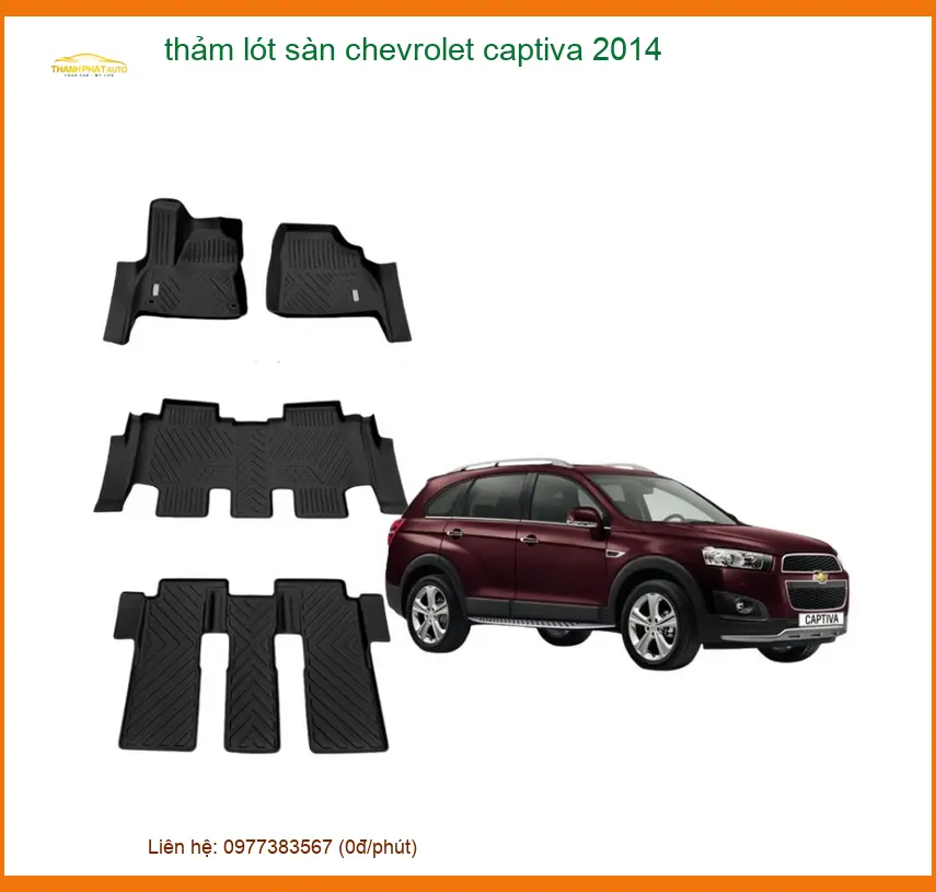 Thảm Lót Sàn Chevrolet Captiva 2014 - Trung Tâm Lắp Đặt Chính Hãng TPHCM