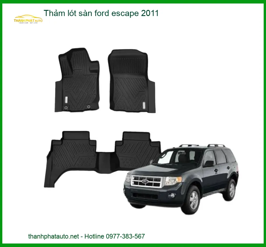Thảm Lót Sàn Ford Escape 2011 - Địa Chỉ Lắp Đặt Chính Hãng TPHCM