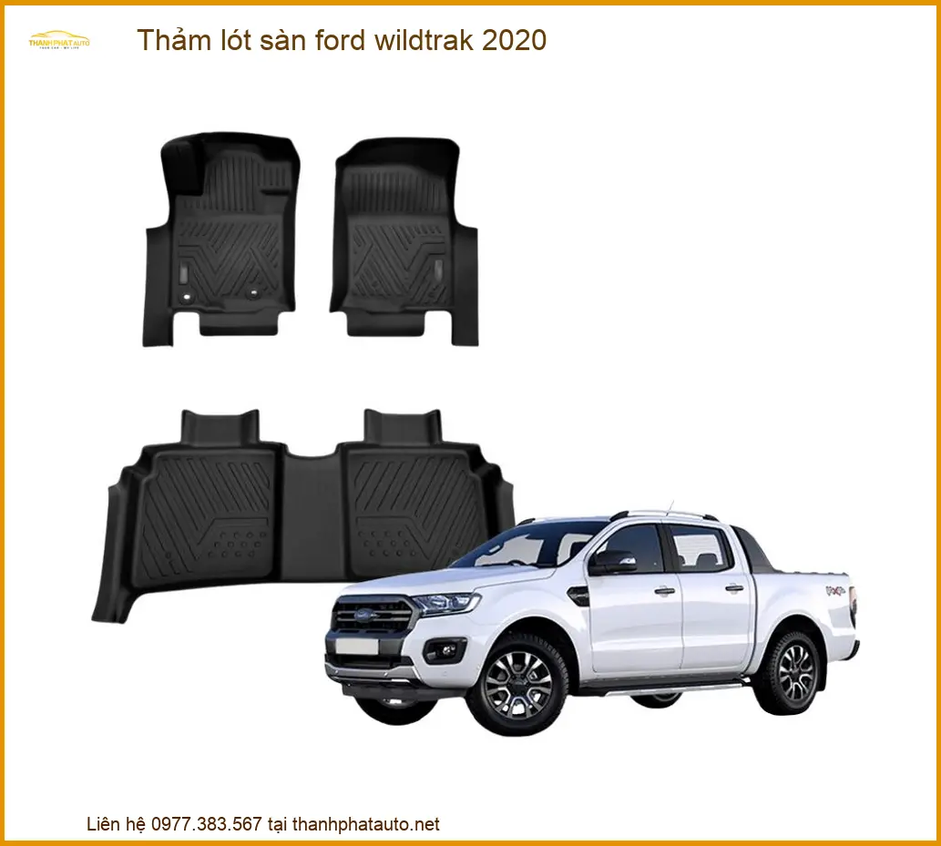 Thảm Lót Sàn Ford Wildtrak 2020 - Địa Chỉ Lắp Đặt Uy Tín TPHCM