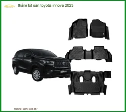 Thảm Lót Sàn Toyota Innova 2023 - Địa Chỉ Lắp Đặt Uy Tín TPHCM