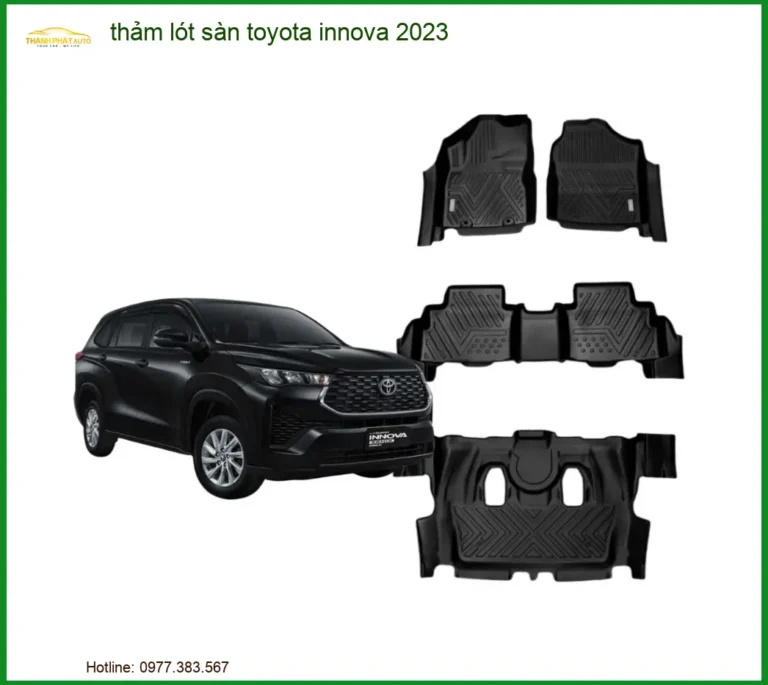 Thảm Lót Sàn Toyota Innova 2023 - Địa Chỉ Lắp Đặt Uy Tín TPHCM