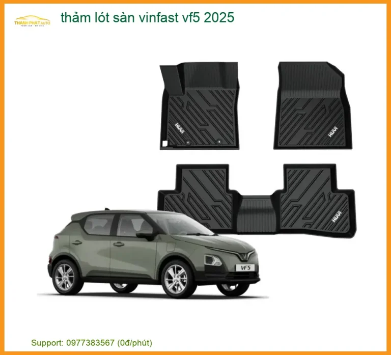 Thảm Lót Sàn VinFast VF5 2025 - Trung Tâm Lắp Đặt Chính Hãng TPHCM