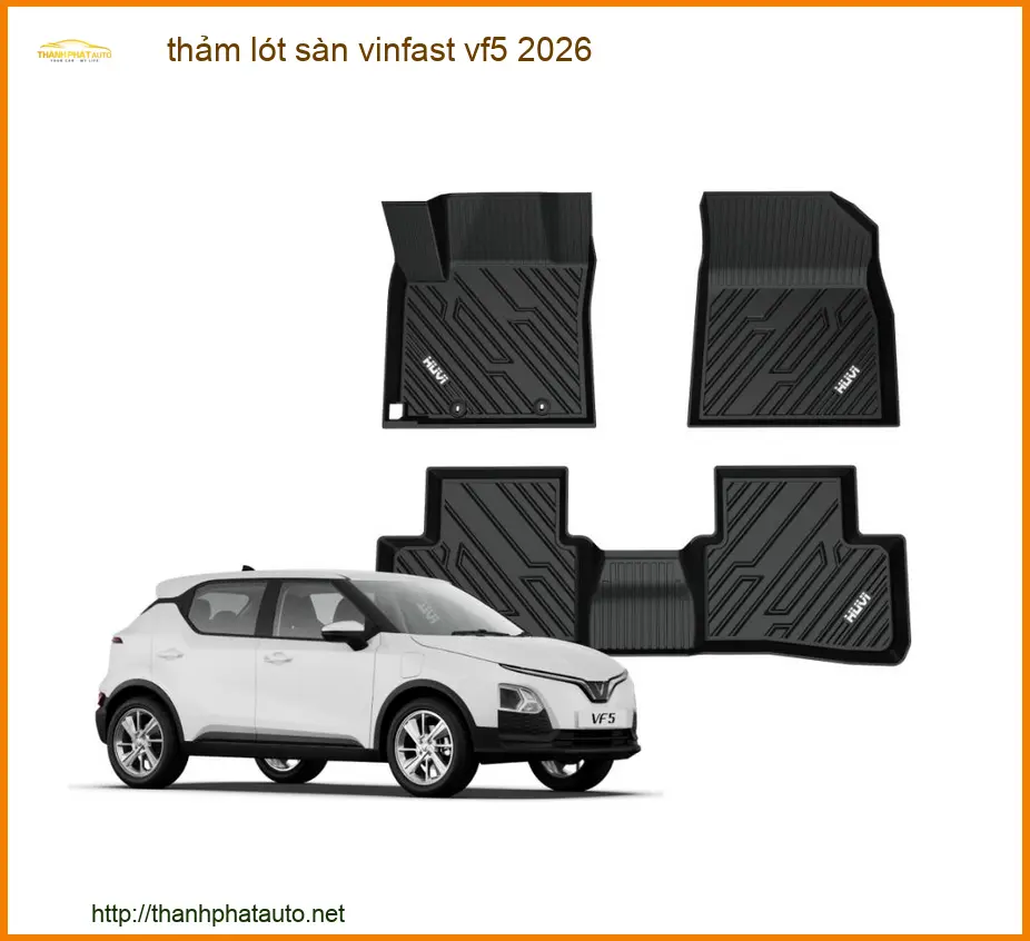 Thảm Lót Sàn VinFast VF5 2026 - Địa Chỉ Lắp Đặt Uy Tín TPHCM