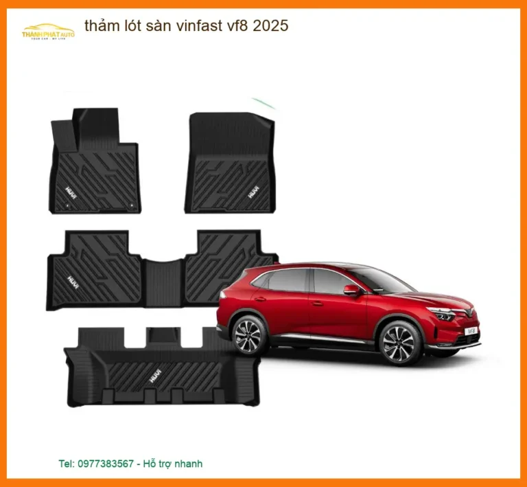 Thảm Lót Sàn Cao Cấp Vinfast VF8 2025 - Địa Chỉ Lắp Đặt Uy Tín TPHCM