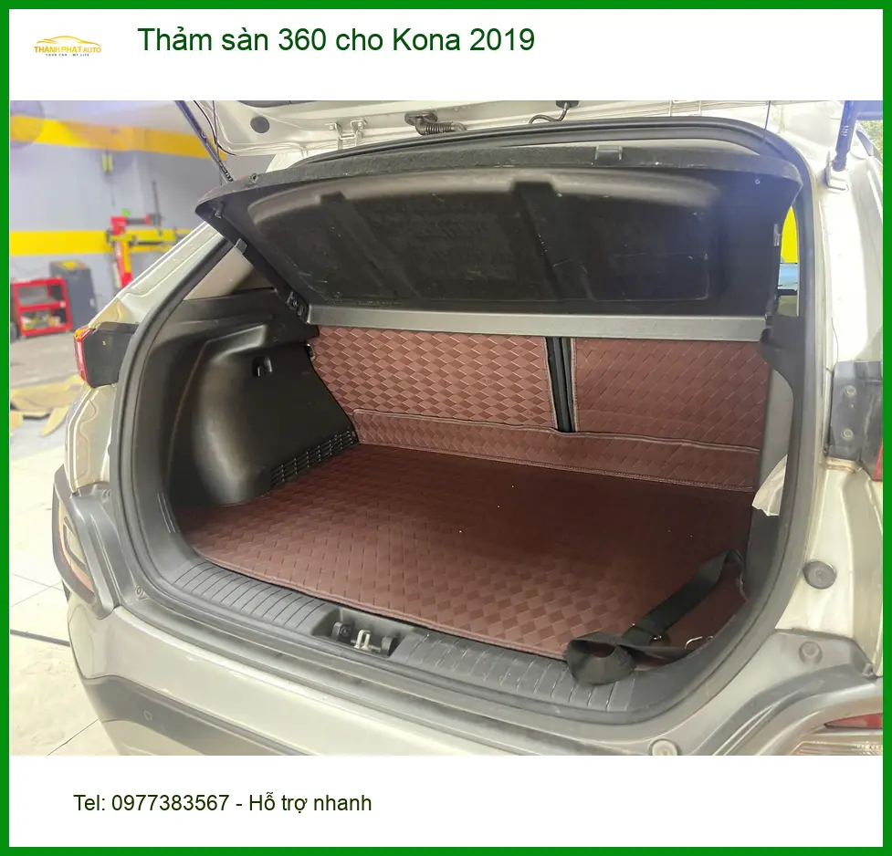 Chị An lắp thảm sàn 360 cho Kona 2019 tại Quận Bình Tân ảnh thực tế 3