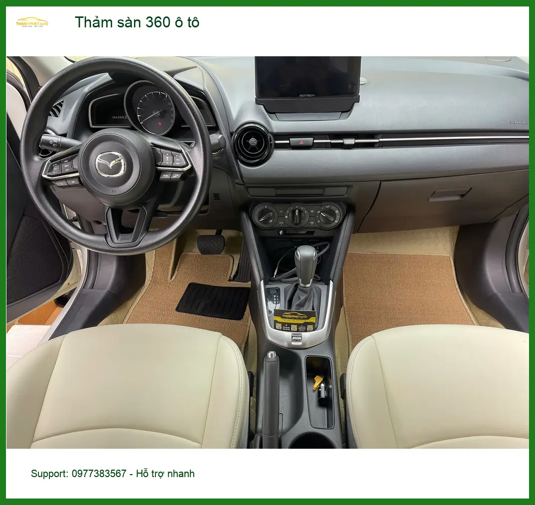 Chị Thanh lắp Thảm sàn 360 ô tô cho Hyundai Santa Fe ở Quận 12 vì thảm cũ khó giặt ảnh thực tế 2